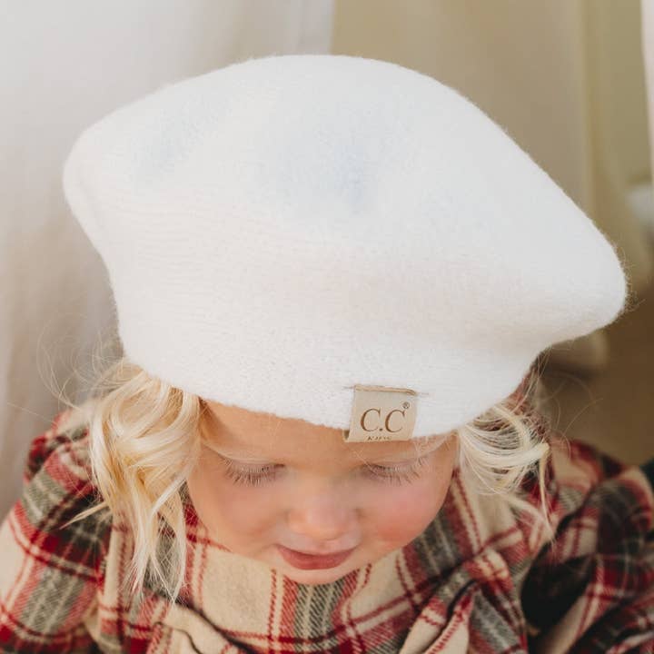 CC Kids Wool All Weather Adjustable Beret KIDS-BR-05 for wholesale by Truly Contagious