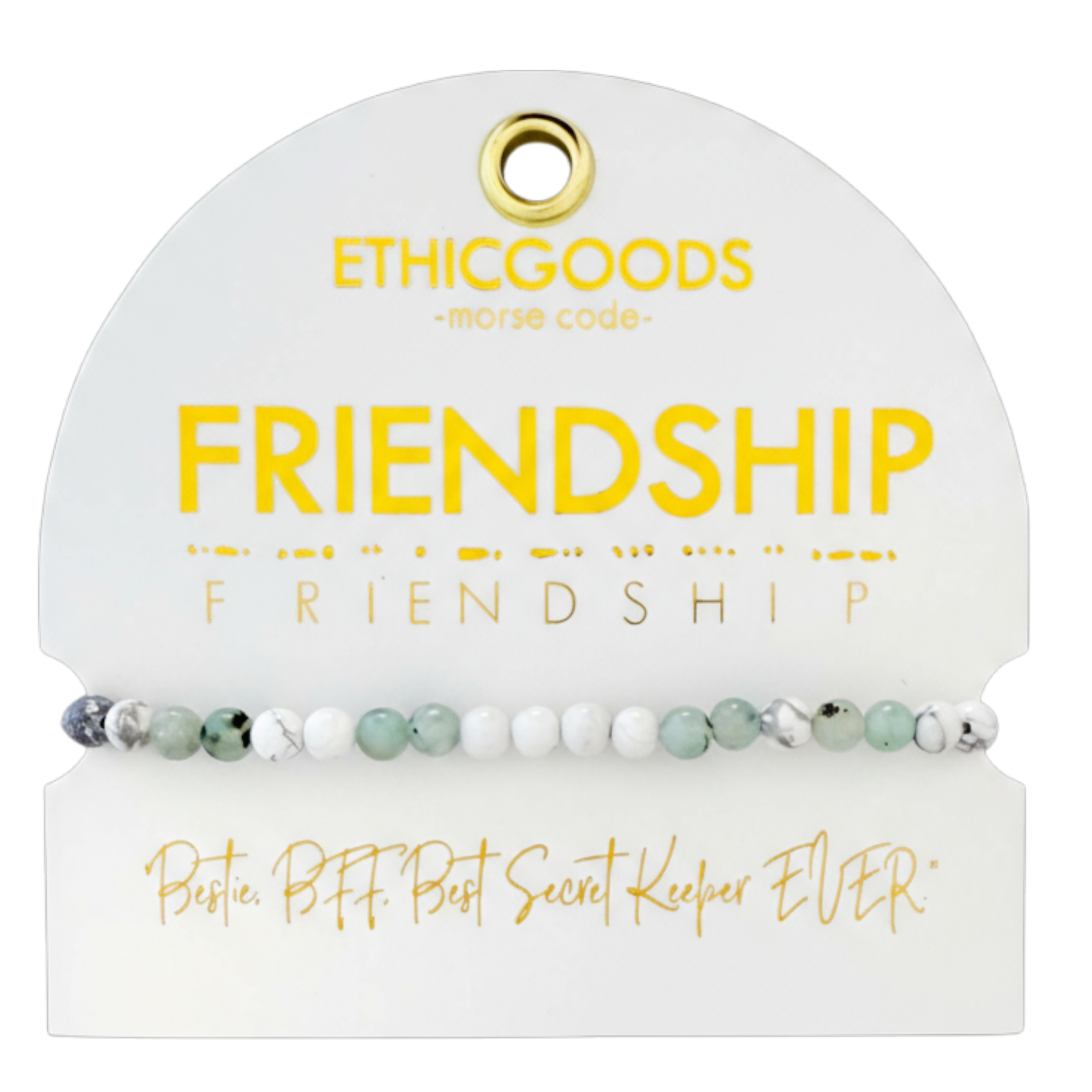 ETHICGOODS - Wholesale Beaded Bracelet - Morse Code Bracelet | FRIENDSHIP2