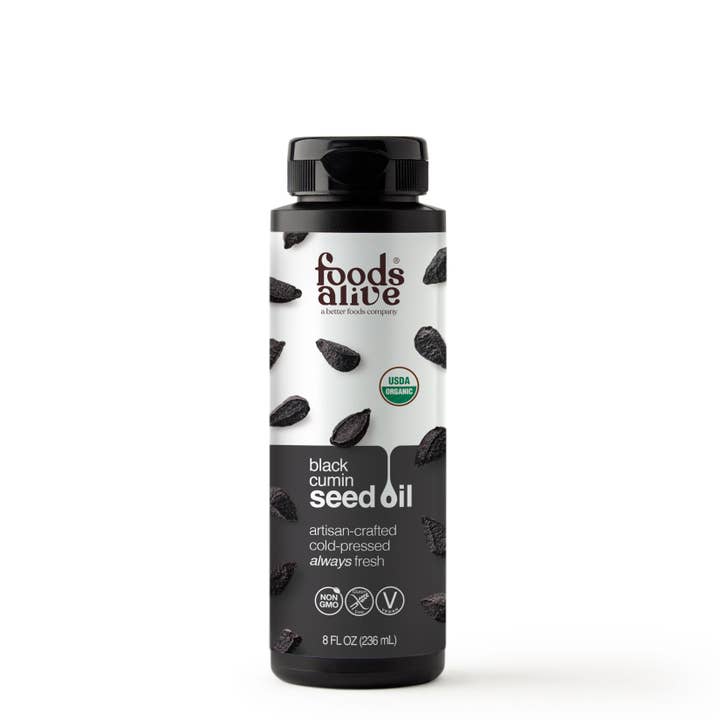 Black Cumin Seed Oil - Artisan Cold-Pressed, Organic for wholesale by Foods Alive