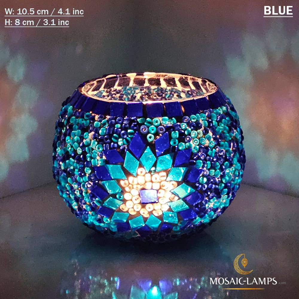 Mosaic Lamps - Wholesale Candle Holder - Turks Color, Turkish Mosaic Candle Holders, Votive Candle37