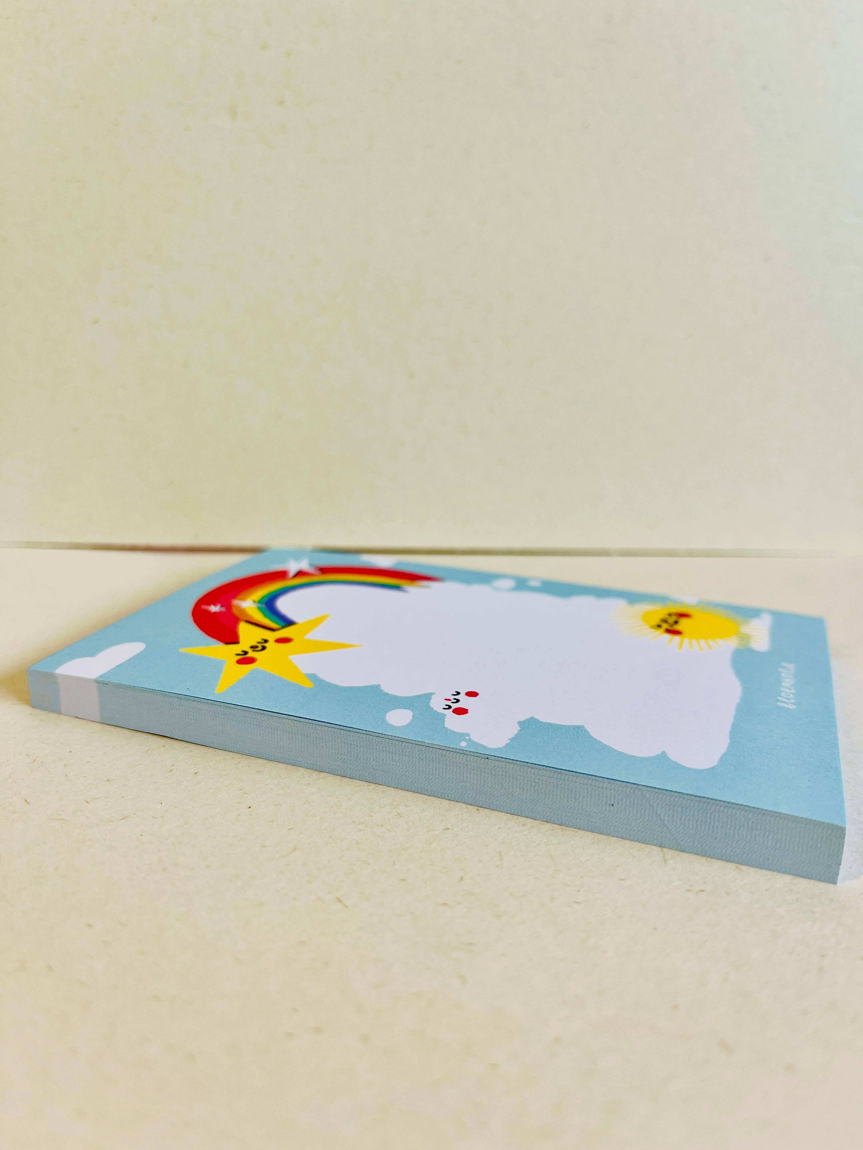 Bloemkolie – Engroshandel Klistermærker – Rainbow Memo Pad / Notatblok med klæbende noter - kawaii skriveartikler4