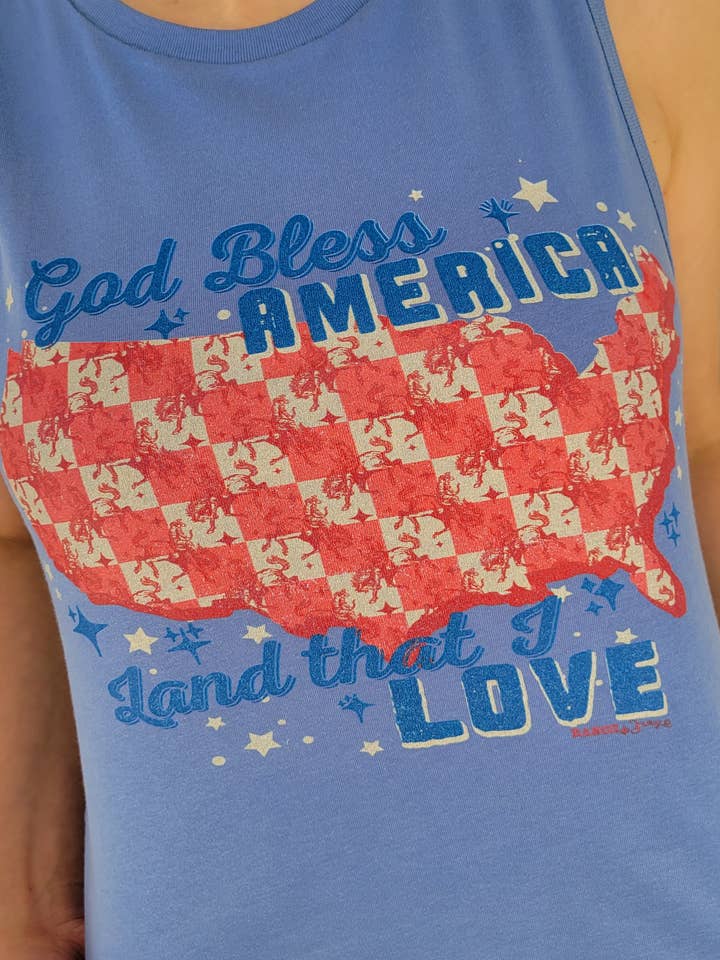 God Bless America Bucker Graphic T-Shirt for wholesale by Ranch Swag