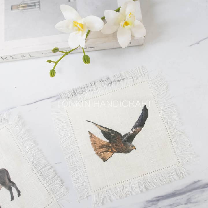 Tonkin Handicraft - Wholesale Dinner & Cloth Napkin - Printing Linen Coaster 15