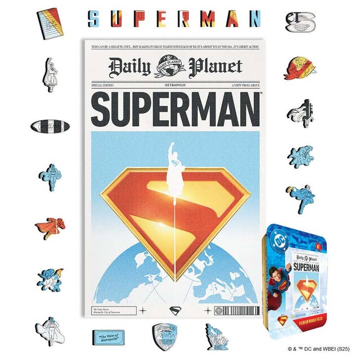Superman Daily Planet - Wooden Jigsaw Puzzle for wholesale by Crafthub