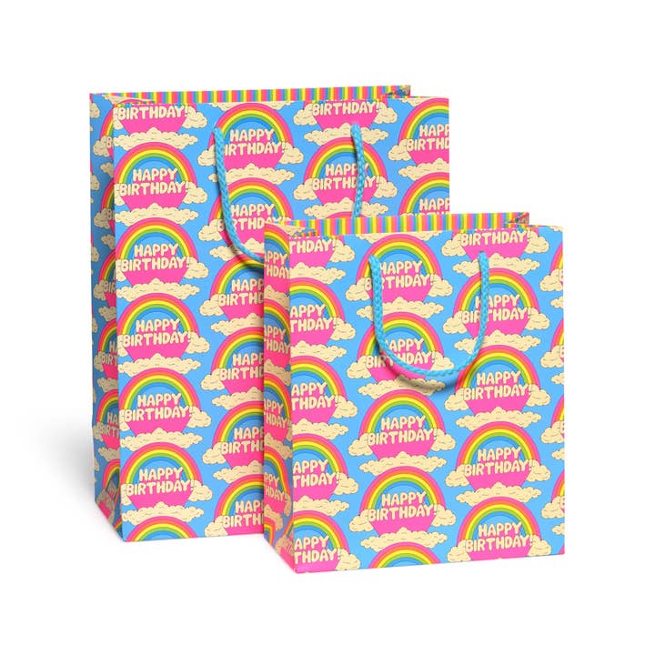 Red Cap Cards - Wholesale Gift Bag - All Over Rainbows gift bags