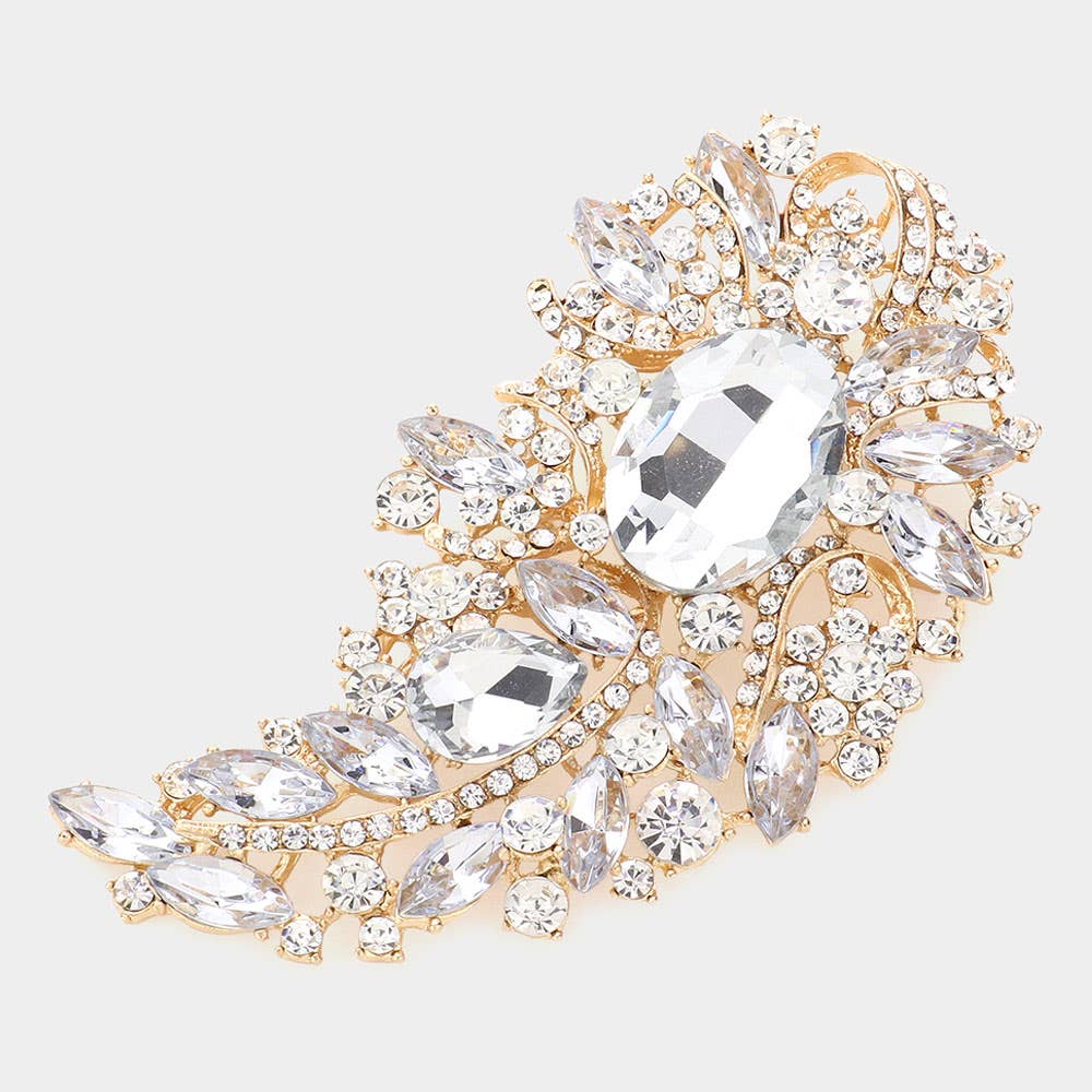 Sensibling Corp. - Wholesale Brooch - Multi Stone Embellished Pin Brooch5