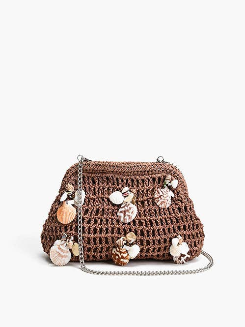 Crochet Shell Clutch for wholesale by America & Beyond