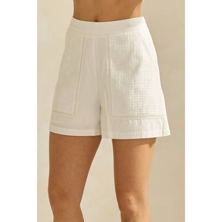 Blumige Texturierte Baumwollshorts für den Großhandel von Able