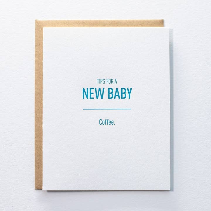 Tarjeta de café Tips Baby en venta/discontinuada** para venta al por mayor de Pistachio Press