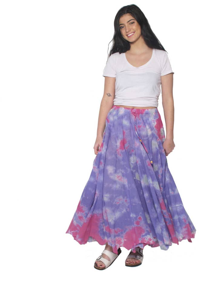 Blue Sky - Wholesale Skirt - Women's - 3301 Tie-Dye Spinner Skirt3