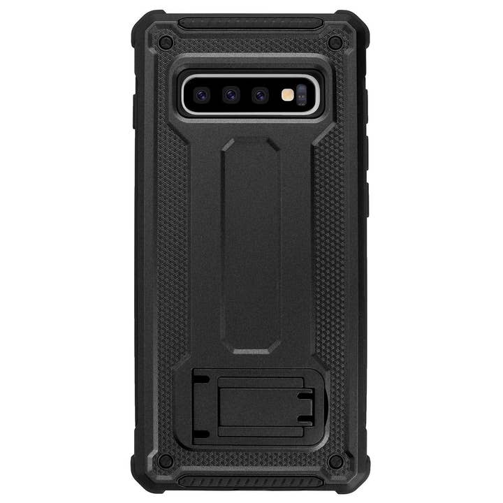 AICase - Wholesale Phone Case - Men's - Samsung Galaxy S10/S10+/S10e Dual Layer Hybrid Defender Hard PC + Soft TPU Bumper Shockproof with Built-in Kickstand