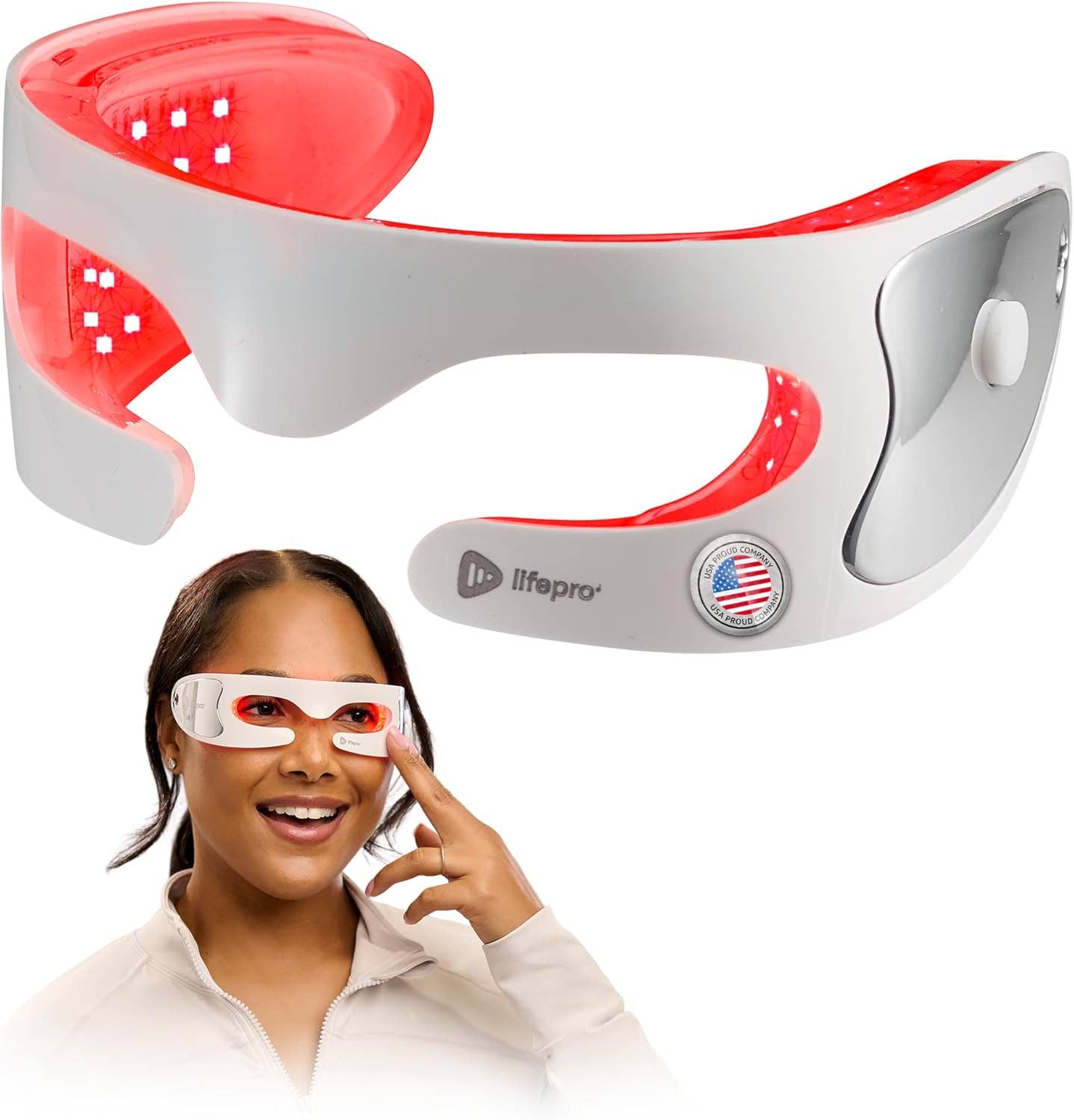 LifePro - Wholesale Body Massager - LifePro RejuvaGlow Red Light Eye Mask – LED Light Therapy