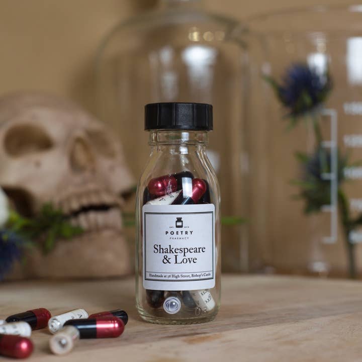 Shakespeare & Love - Poetry Pills (Large) for wholesale by Poetry Pharmacy
