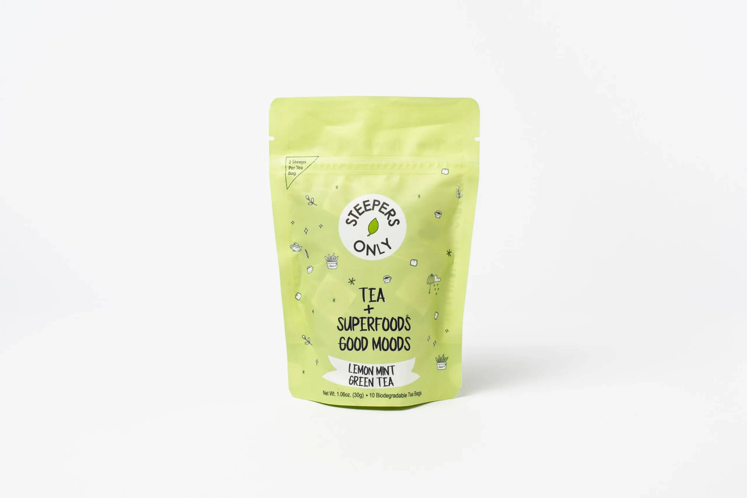 Steepers Only – Großhandel Gesundheits-/Entgiftungstee – Minze Grüner Tee