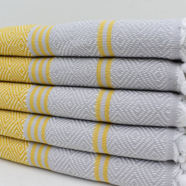 Organic Turkish Towels - Wholesale Hand Towel - Luxury Diamond Hand Towel, Versatile Fitness Towel5