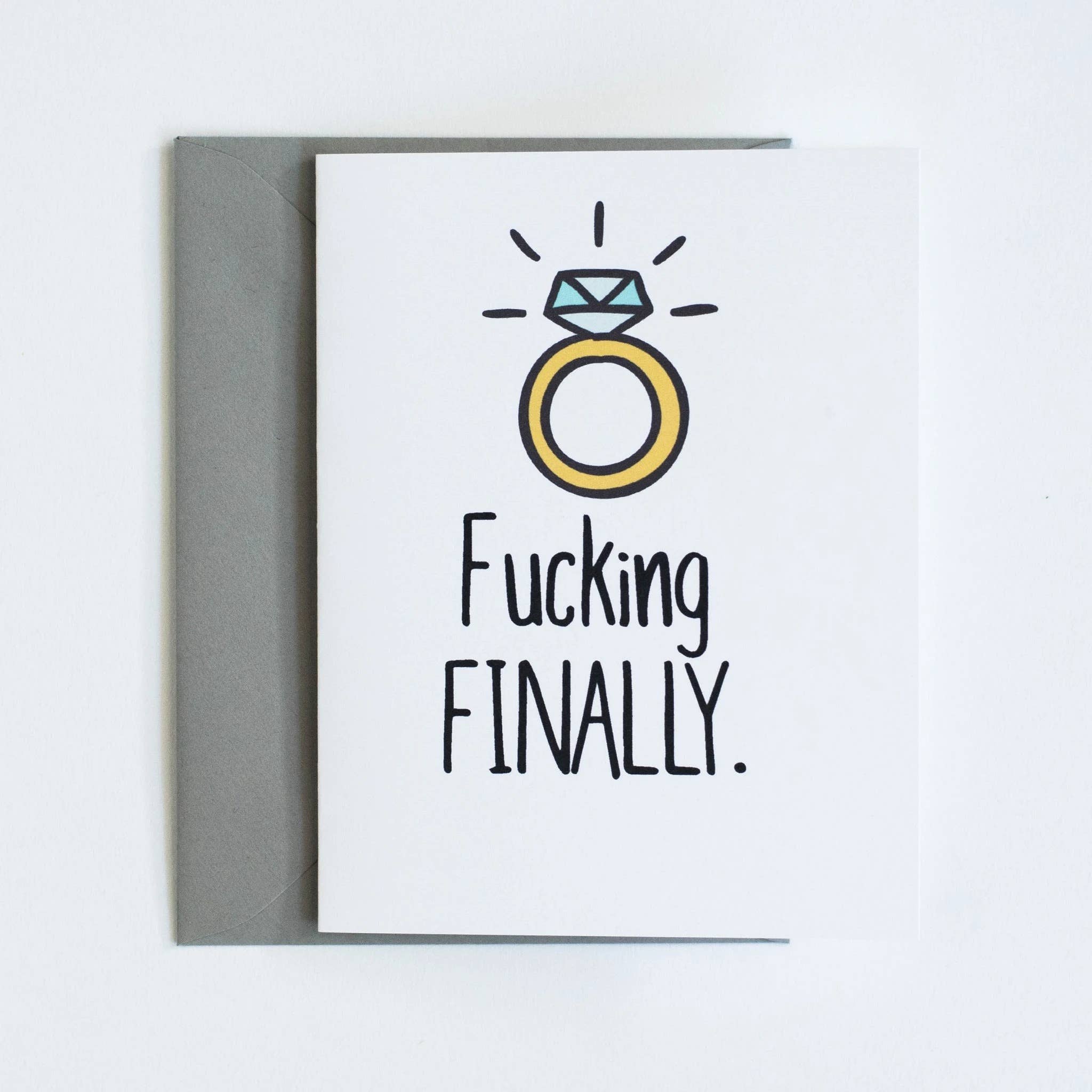 Sassper Goods - Venta al por mayor Tarjetas de boda - Tarjeta de boda Fucking Finally0