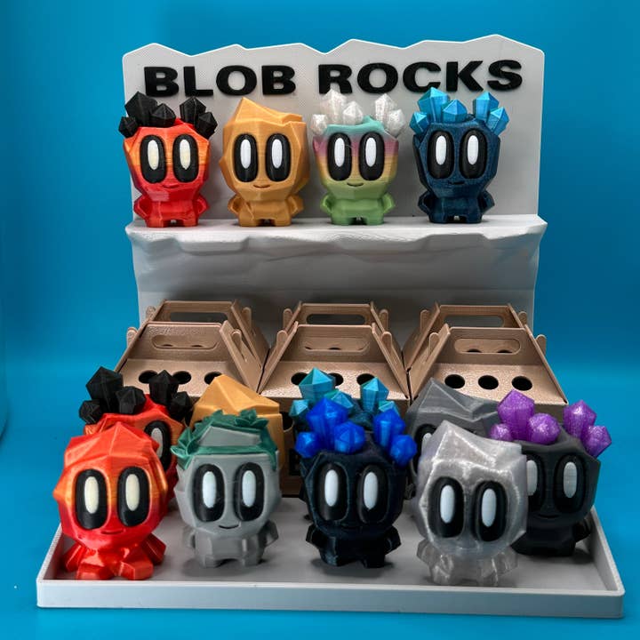 Blob Lab Rock Desk Pet avec boîte optionnelle pour la vente par Biggest Little Print Shop LLC