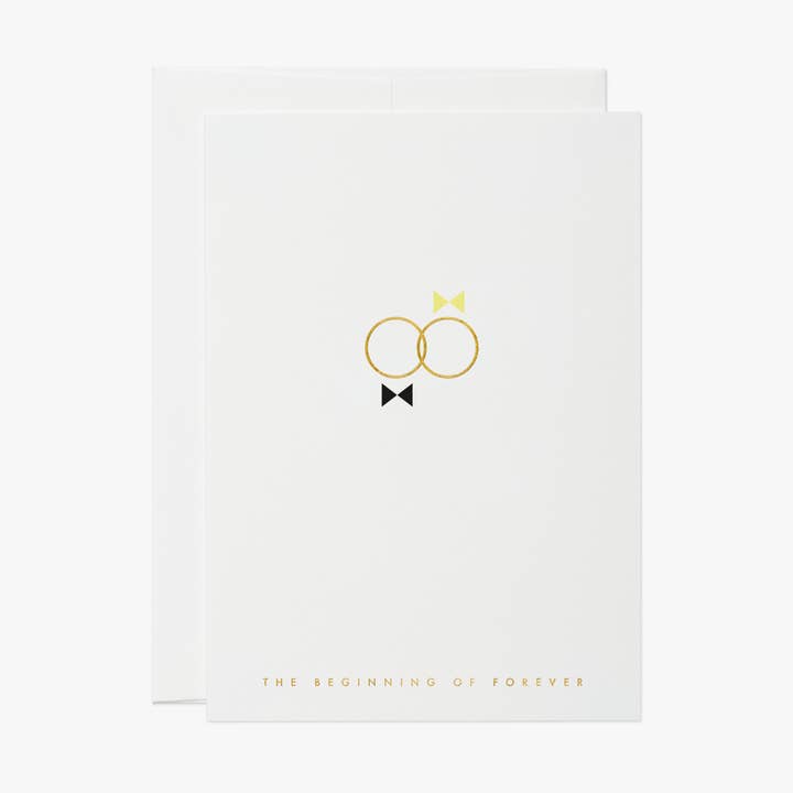 mr & mrs – greeting card, wedding for wholesale by thie studios