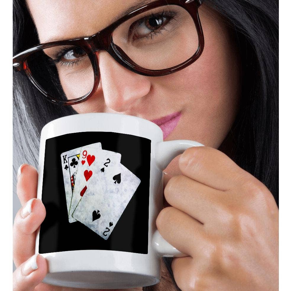 3dRose - Wholesale Coffee Mug - 3dRose, Blackjack Twenty One combination - King, Nine, Two, Mug9