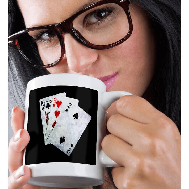 3dRose - Wholesale Coffee Mug - 3dRose, Blackjack Twenty One combination - King, Nine, Two, Mug9