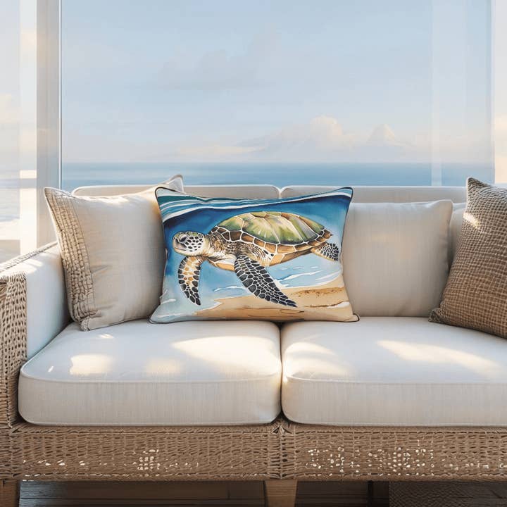 Schildpad Kust Sierkussen voor wholesale door Timeless Luxe Boutique