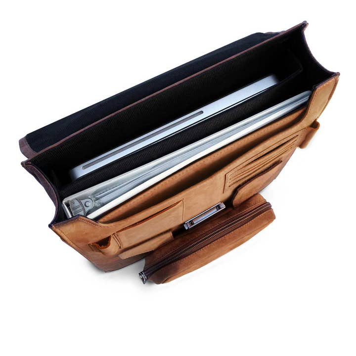 MacCase – Großhandel Aktentasche – Unisex – MacCase Premium Aktentaschenrucksack aus Leder3