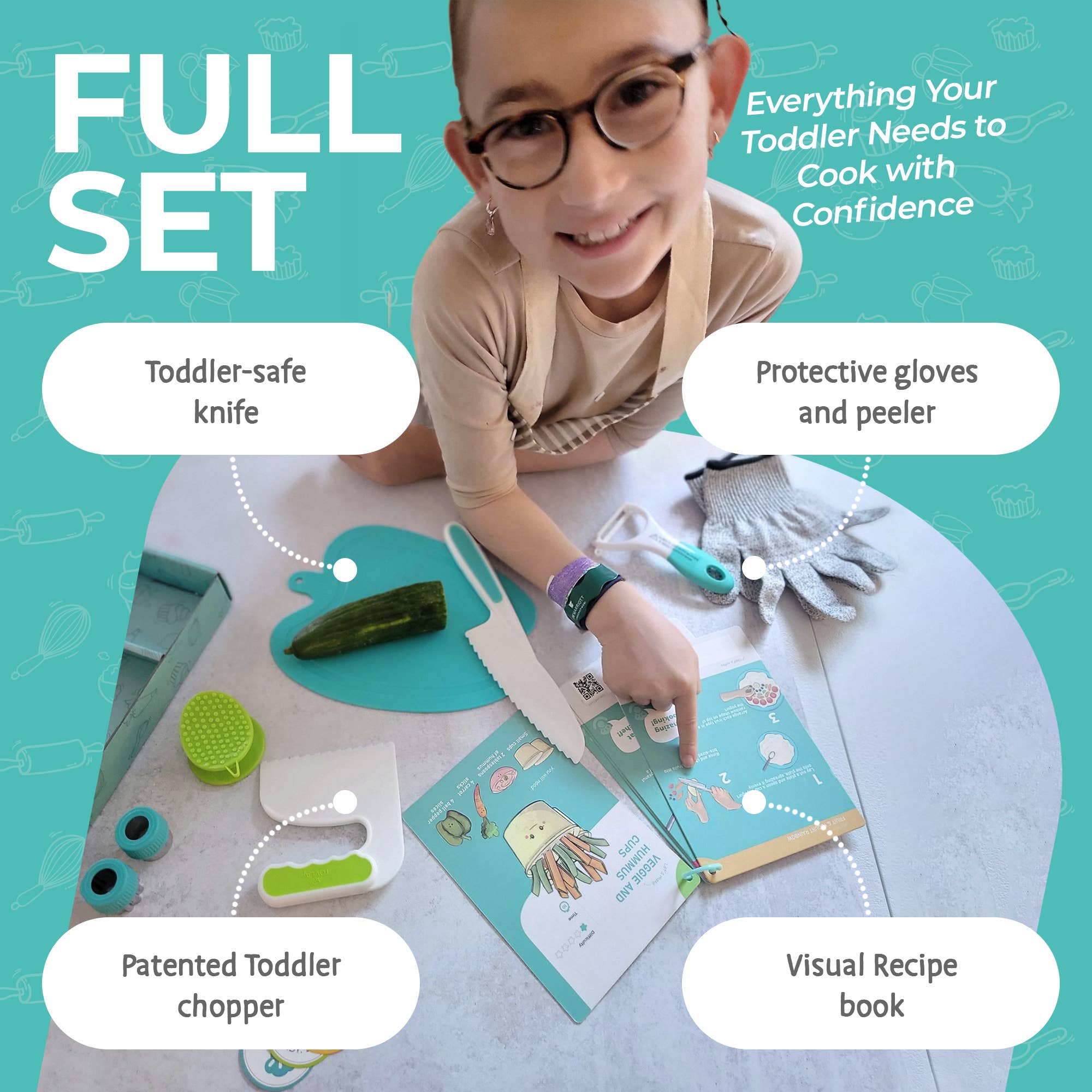 Tovla Jr - Wholesale Toy Set - Kids - Tovla Jr. Kids Knife Set for Real Cooking 4