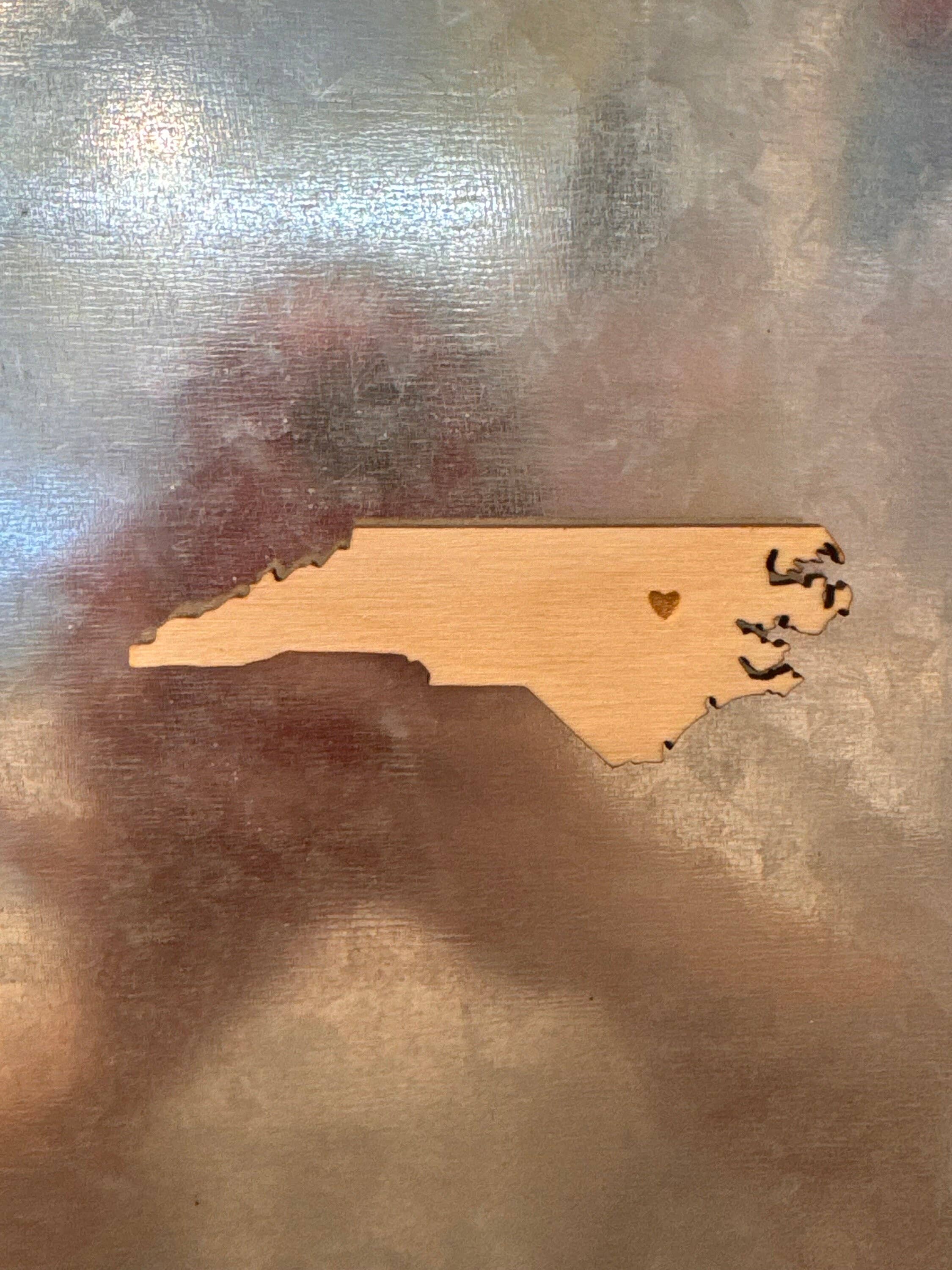 Positively North Carolina - Wholesale Magnet - North Carolina Heart Whiteboard Magnet Office Decor4