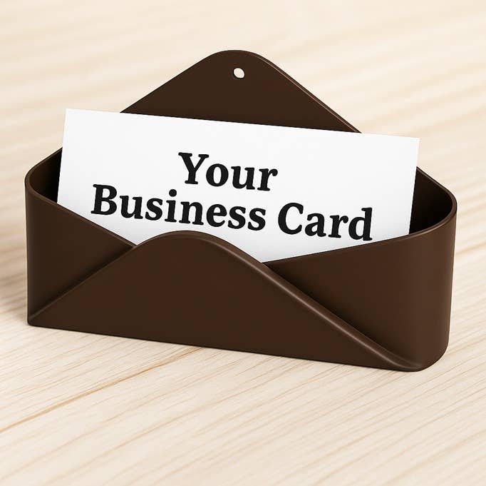 Factory Direct Craft – wholesale Basket –  Metal Envelope Business Card Holder - Select Color6