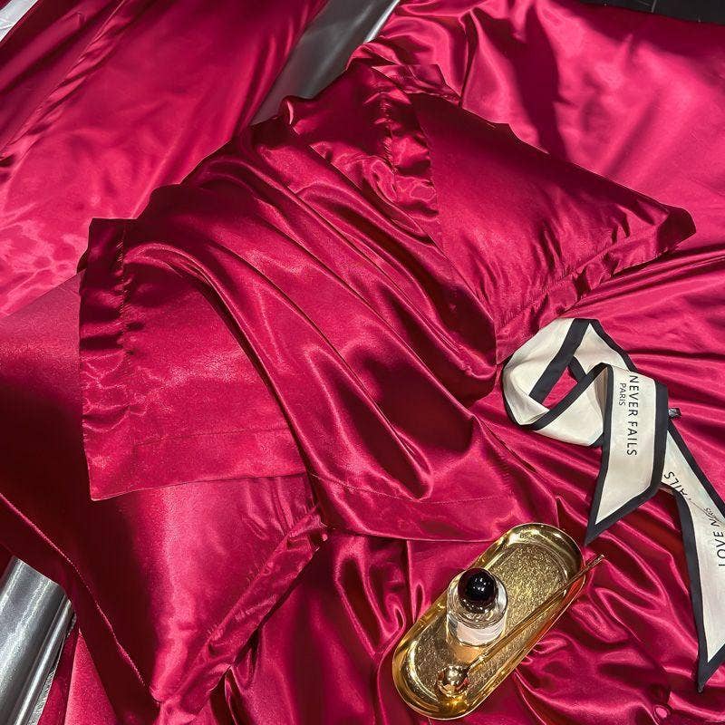 SueSilkHK - Wholesale Hoofdkussenhoes/met rits - Set van 2 satijnen kussenslopen voor haar en huid, 20 x 30 inch (50 x 76 cm), glanzende kussensloop met envelopsluiting, handgemaakte zijden kussensloop, cadeau voor haar10