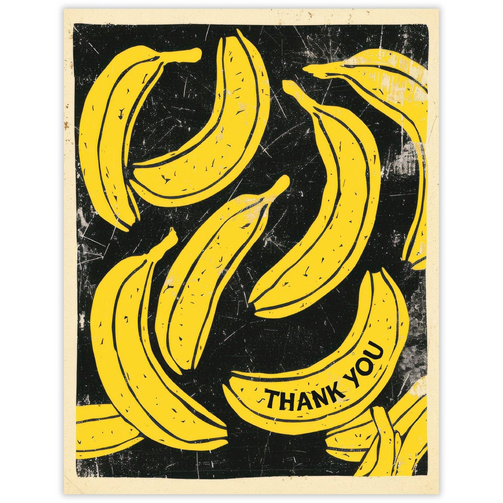 Scarecrow & Nut Tree - Wholesale Thank You Card - Banana Thank You Card0