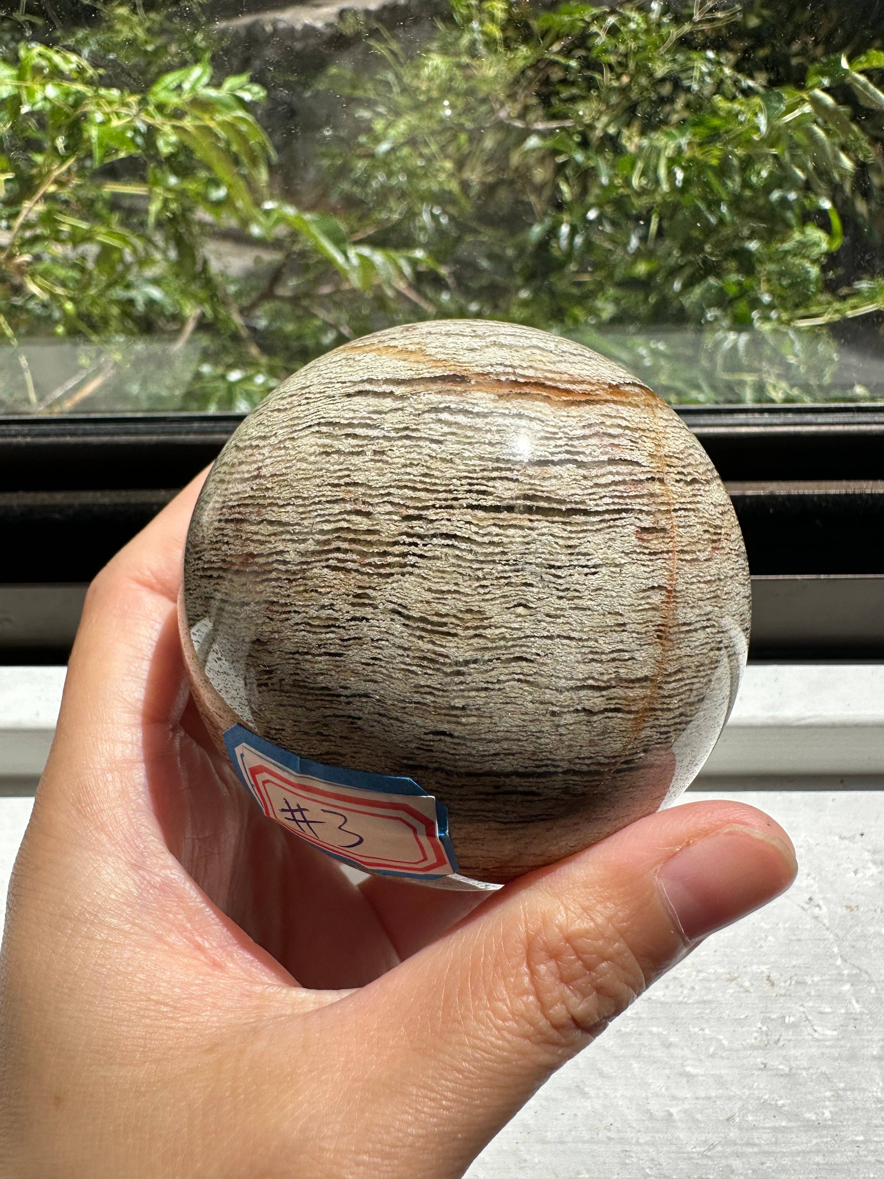Moon Rituals - Wholesale Spiritual stone/crystal - Enchanting Garden Quartz Sphere | Natural Lodolite Crystal Ball | Healing Meditation Gemstone, Christmas Crystal Gift #32