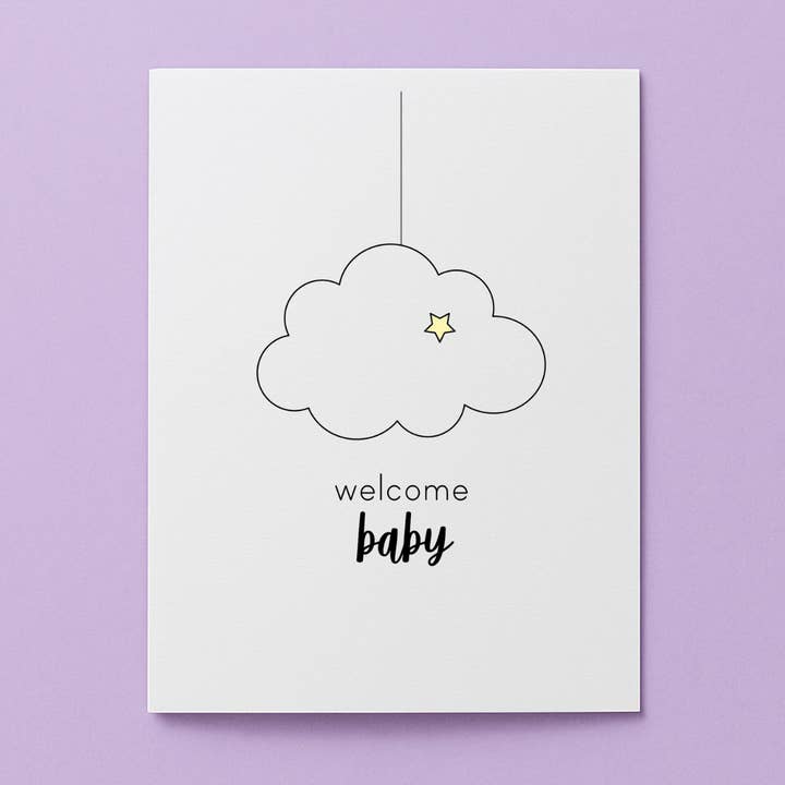 Welcome Baby Card for wholesale by Cards by Renee