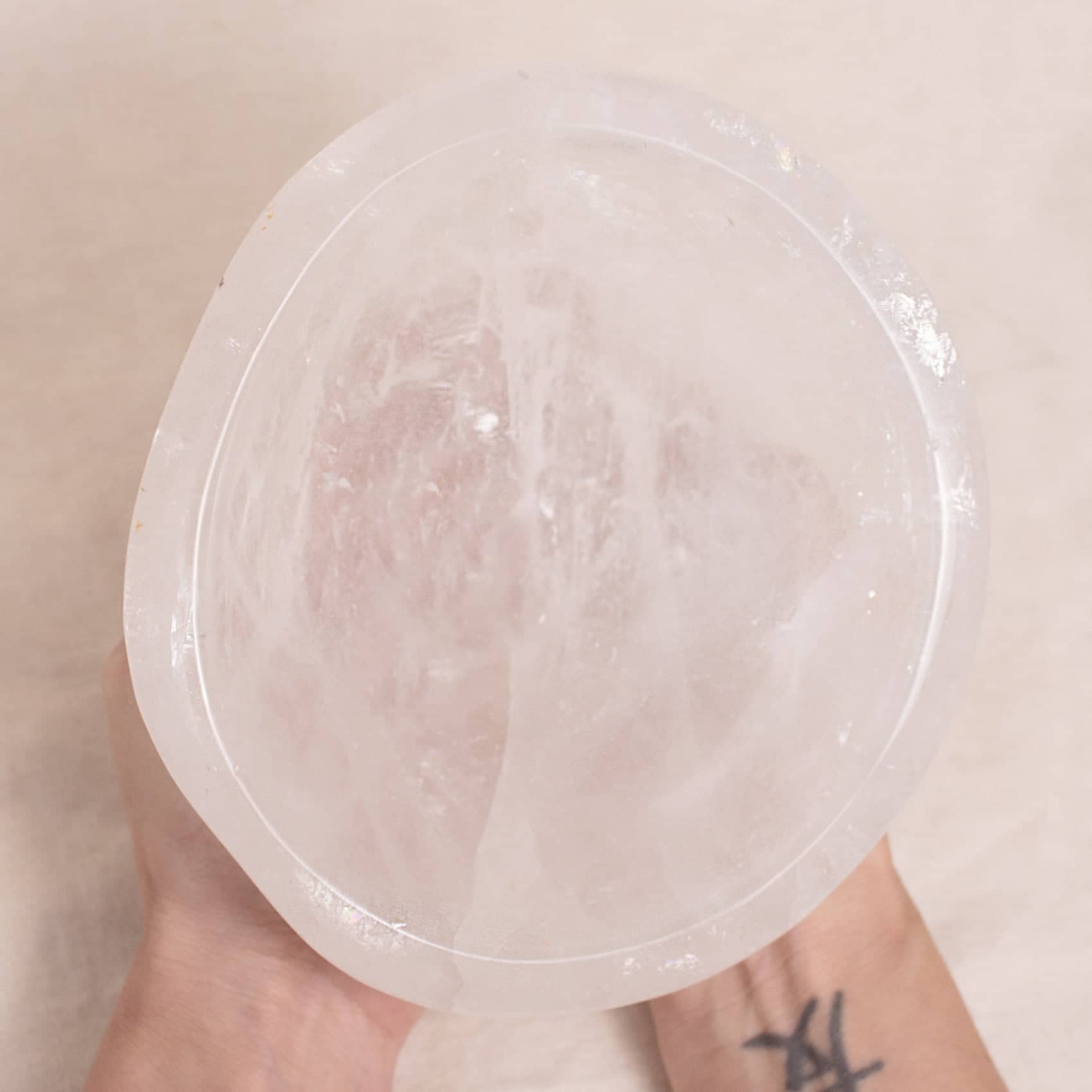 Tiny Rituals - Wholesale Decorative Plate/Dish/Bowl - Rare Clear Quartz Crystal Bowls - Large - 1 of a Kind23