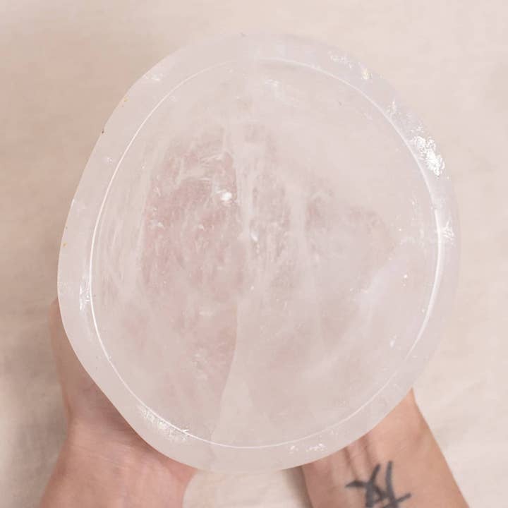 Tiny Rituals - Wholesale Decorative Plate/Dish/Bowl - Rare Clear Quartz Crystal Bowls - Large - 1 of a Kind23