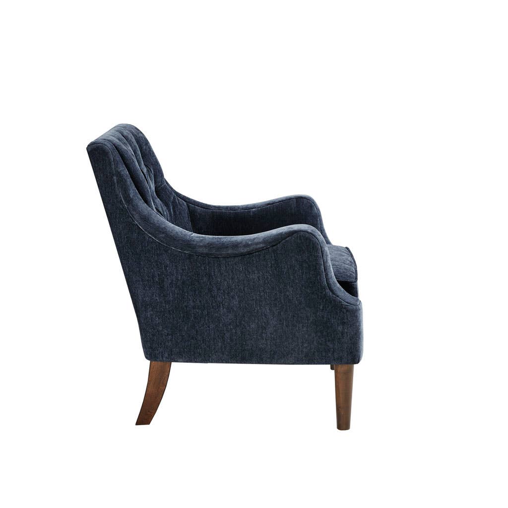 Olliix - Wholesale Chair - Armed Accent Chair with Tufted Back, Navy Blue *1