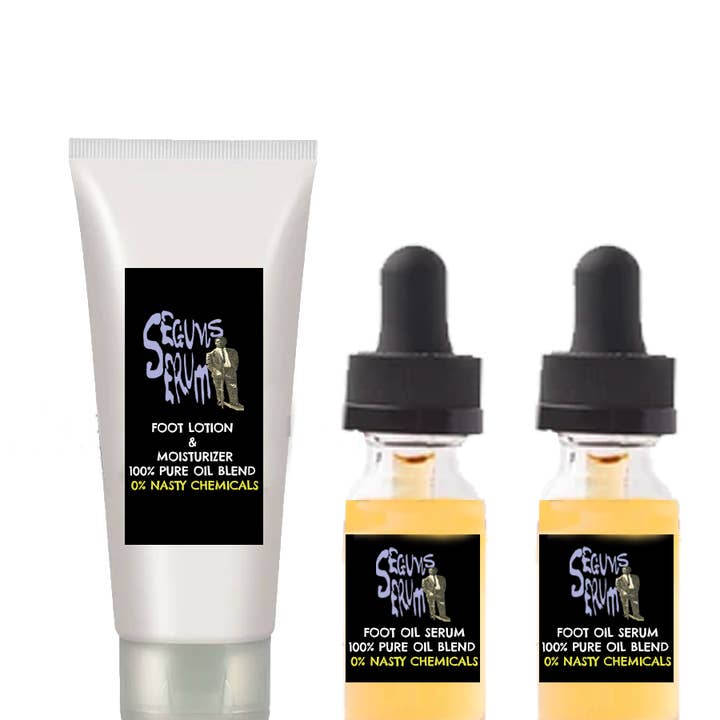 Huile de sérum pour les pieds et beurre corporel pour la vente par Seguns Serum