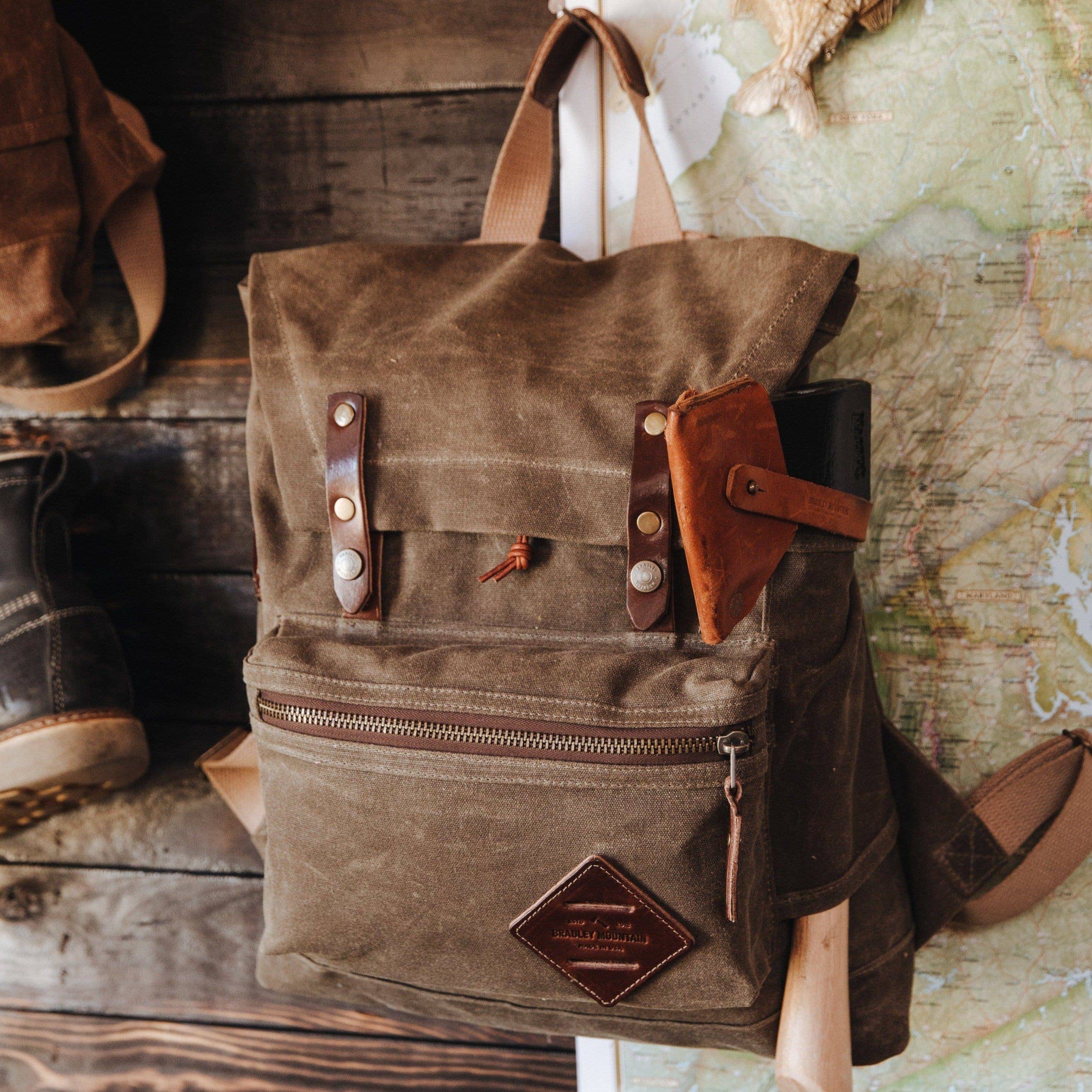 Bradley Mountain - Wholesale Backpack - Unisex - Muir Pack - Waxed Canvas Backpack3