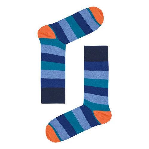 Blue Multi Stripe for wholesale by Sock Subs