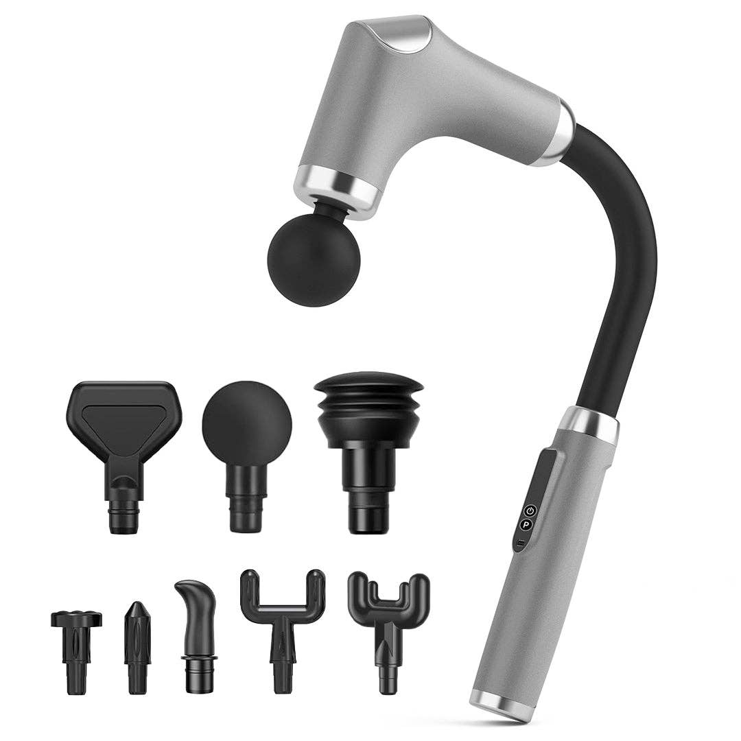 Mtistanbul LTD – wholesale Body massager – Cordless Massage Gun – 8 Heads, 6 Speed Levels, Long Handle Ergonomic Design, Ultra Quiet Operation0