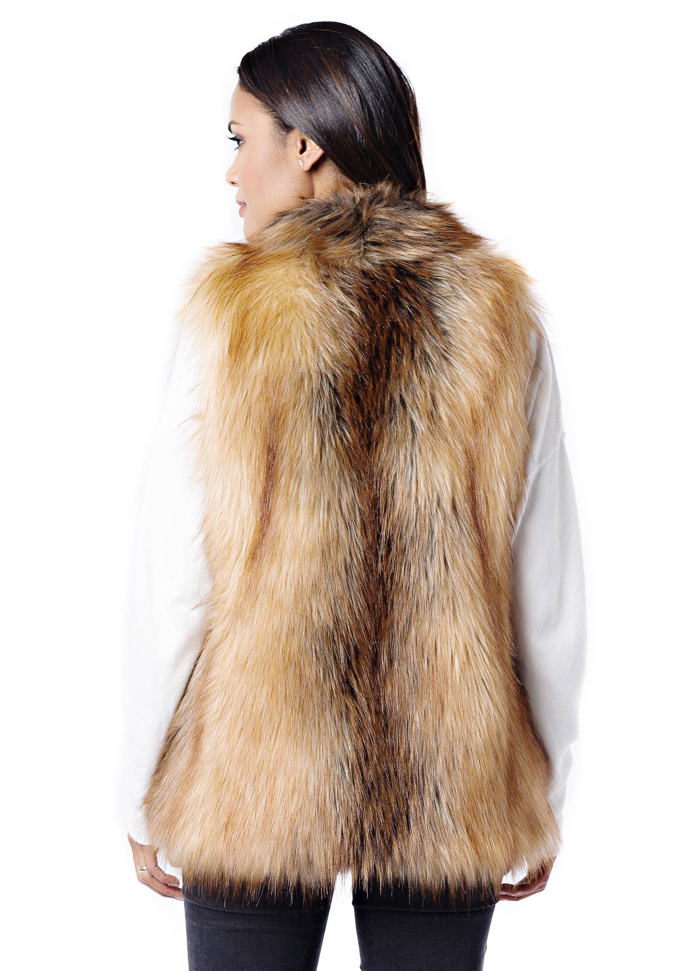 REMOVED BRAND - Wholesale Outerwear Vest - Women's - Limited Edition Faux Fur Hook Vest4