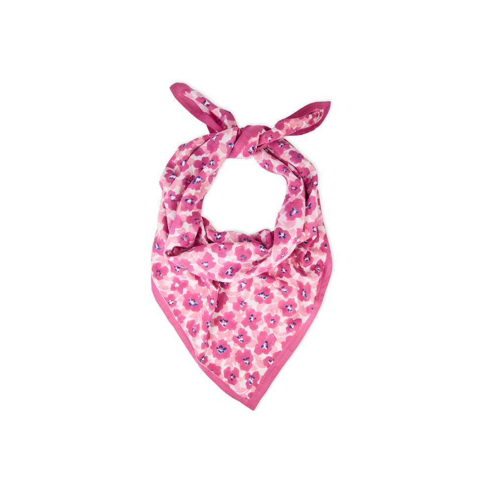 Bindi Atelier - Wholesale Head Scarf - Women's - Adult Scarf in Blockprint Cotton - Posy1