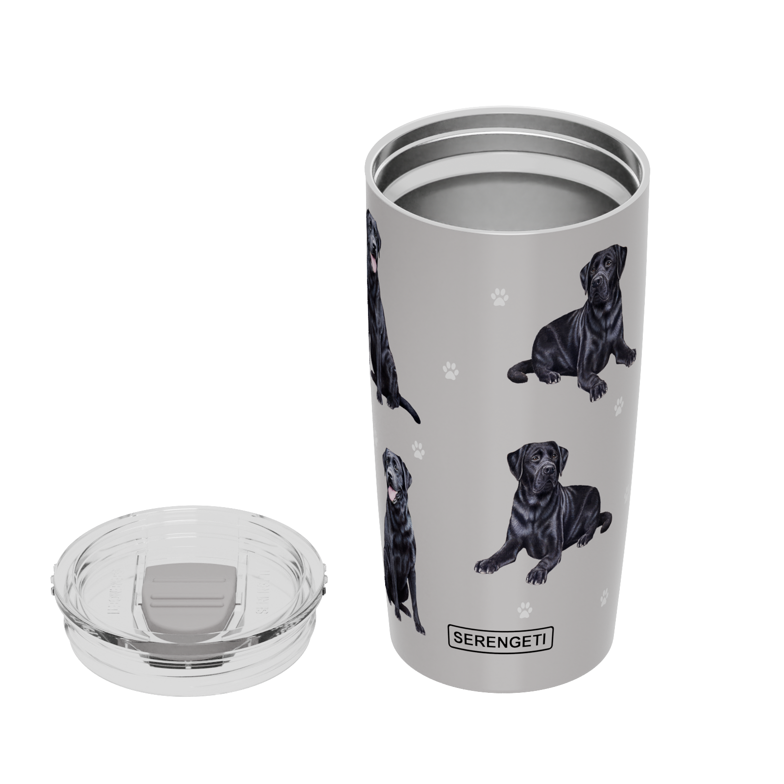 E&S Pets - Vendita all'ingrosso Bicchiere/tazza termica - Bicchiere in Labrador nero stampato in 3D, a tenuta stagna, durevole3