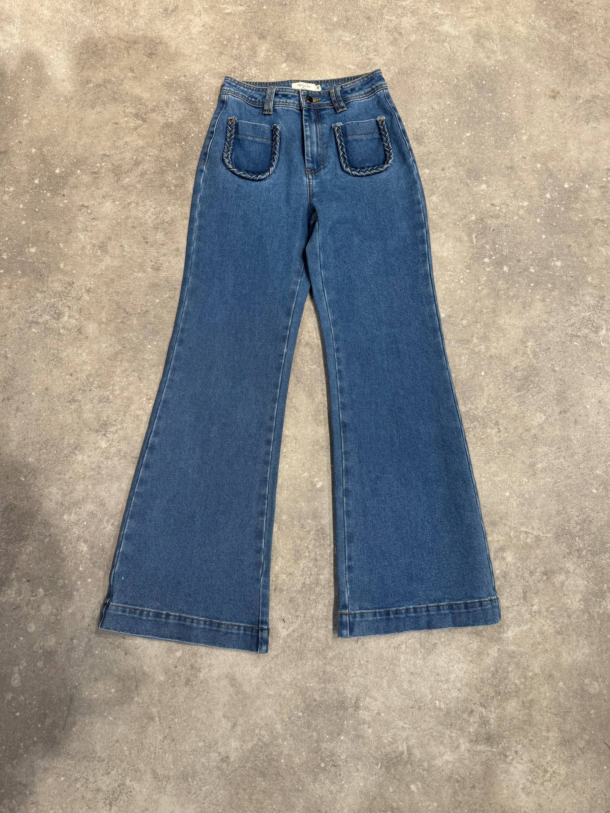 MYSTERY JANE - Vendita all'ingrosso Jeans - Donna - Jeans bohemien modello A0056