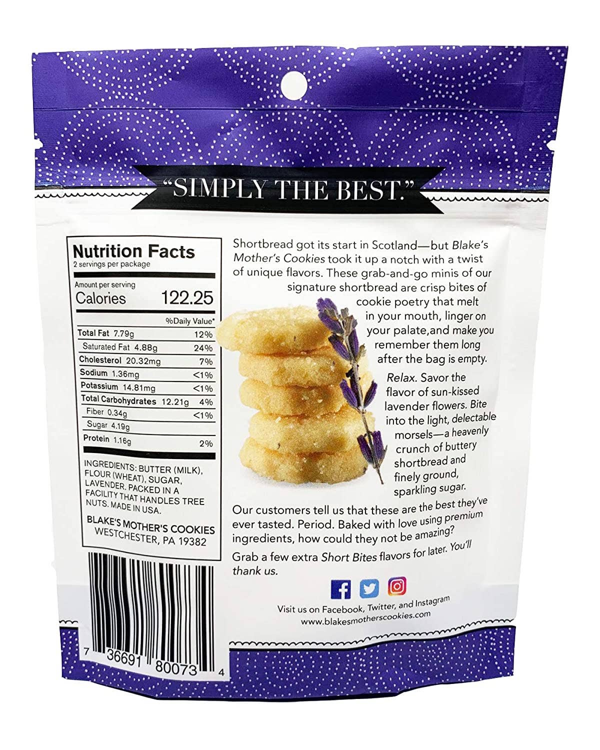 Blake's Mother's Cookies - Wholesale Cookie - Long Lane Lavender1