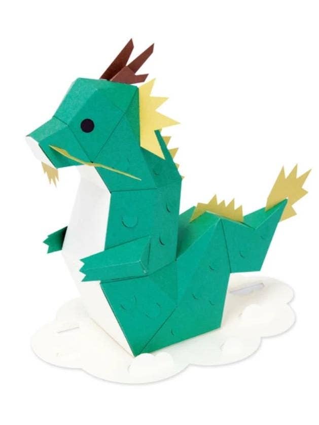 Origami Dragon KAKUKAKU 3D Puzzle Craft Kit - Japan for wholesale by 「FUNJI」In Japan