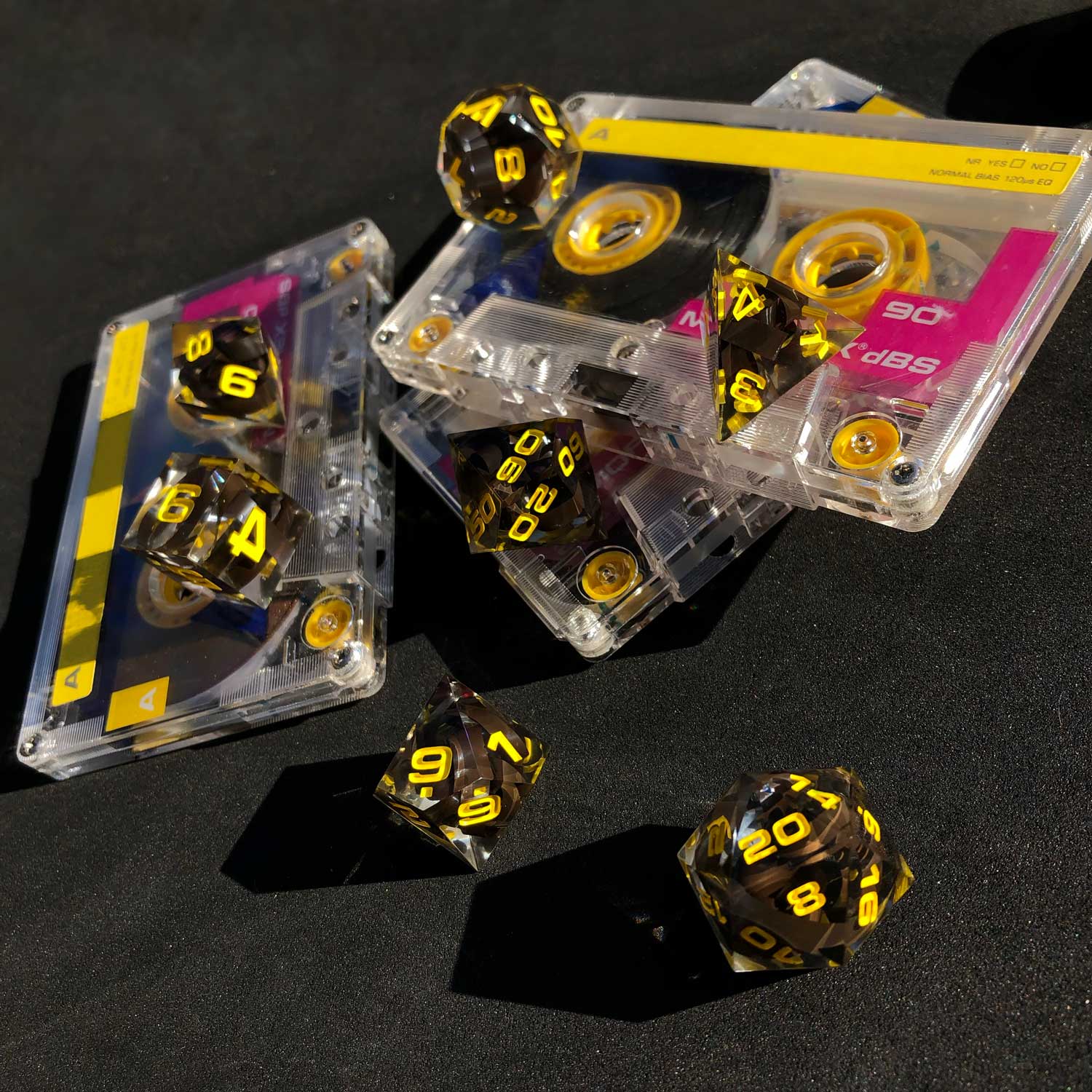 Aether Objects - Wholesale Dice - Mixtape Dice, 7-Piece Resin Dice Set2