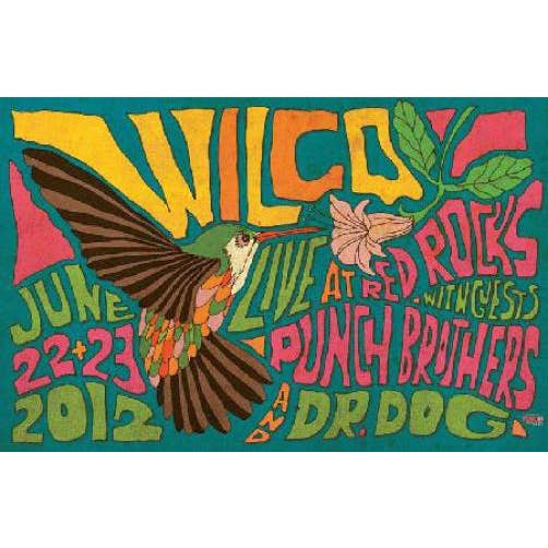 PosterSource - Wholesale Poster - Wilco / Punch Brothers / Dr Dog Red Rocks 2012