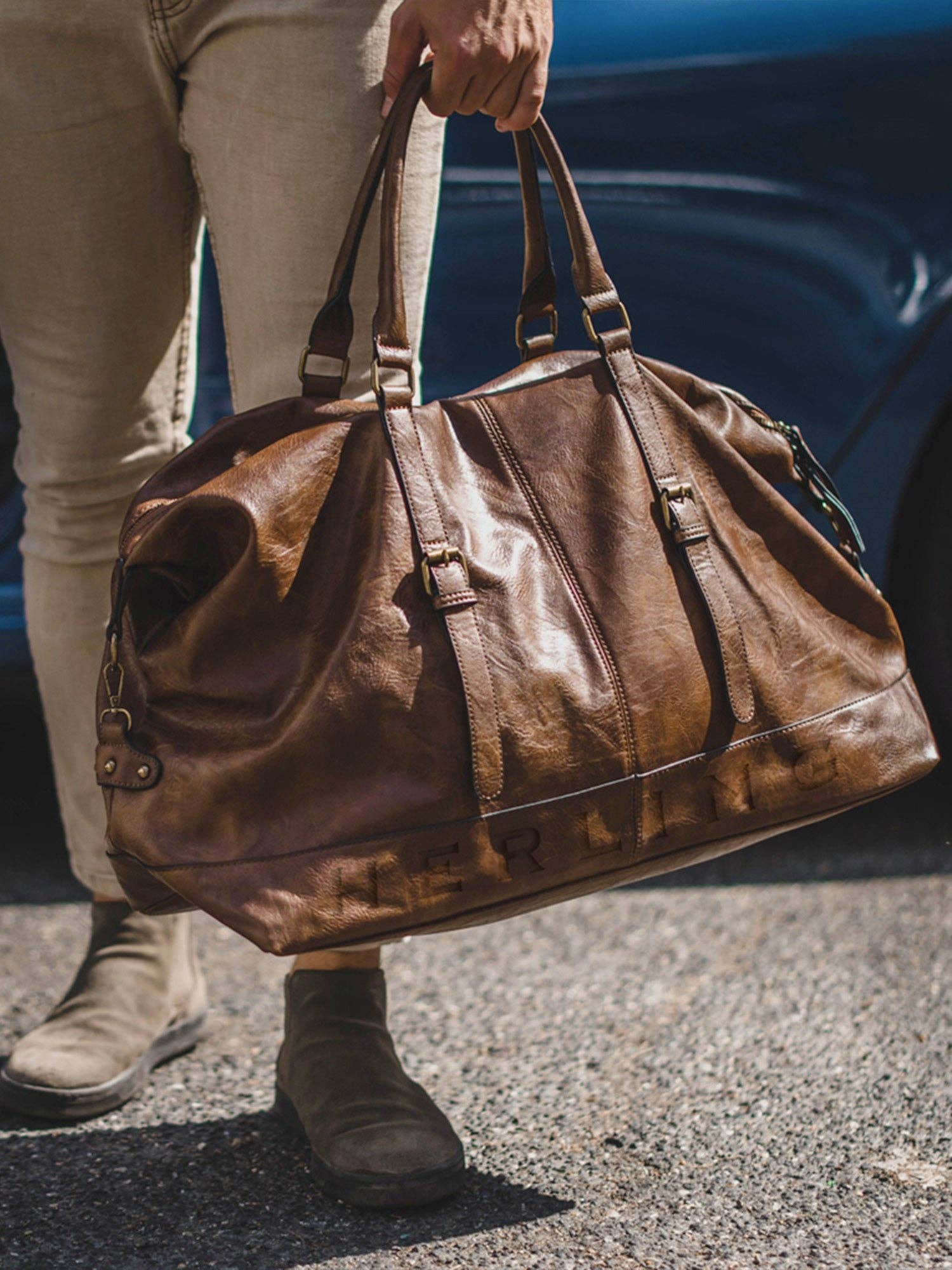 Herling – Saco de viagem - Unissexo por atacado – PASCAL - Mala de viagem vintage5