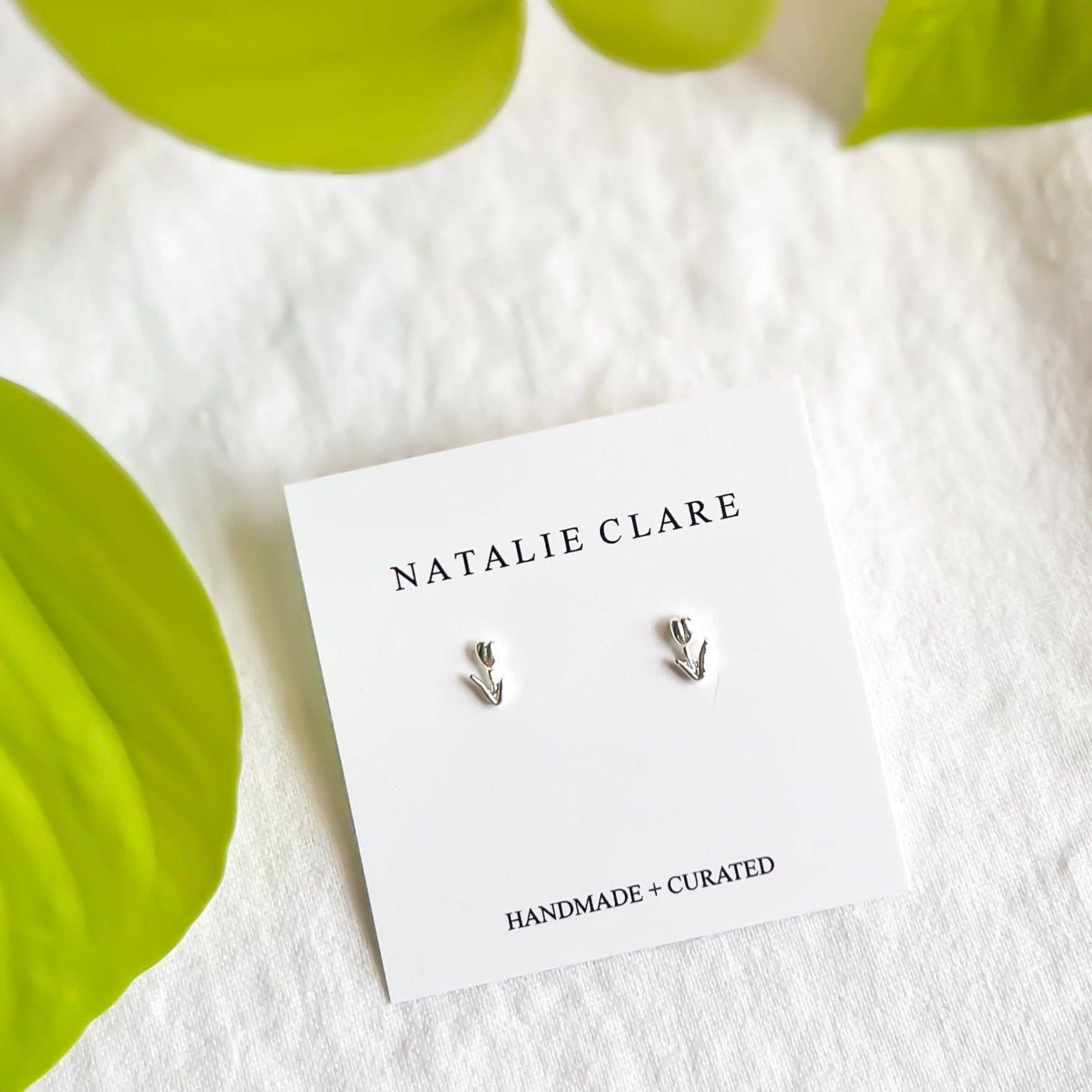 Natalie Clare Collections - Wholesale Stud/Post Earrings - Mini Silver Tulip Studs